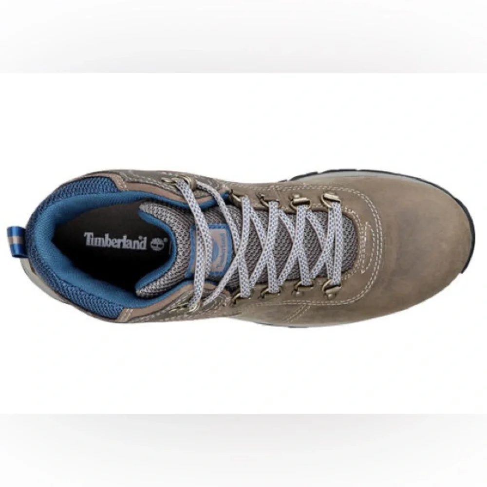 Timberland Mt. Maddsen Mid Waterproof Hiking Boots in blue/gray